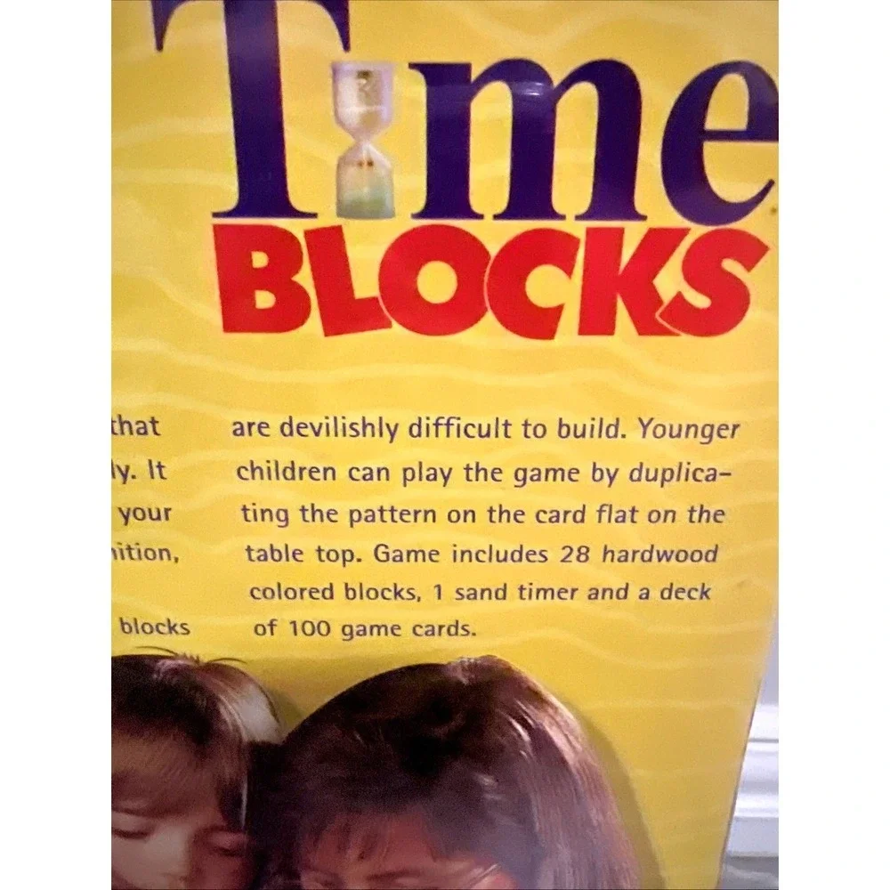 Vintage T.C. Timber Time Blocks Game 50-9151 New Sealed HABA Hardwood 1993 STEM